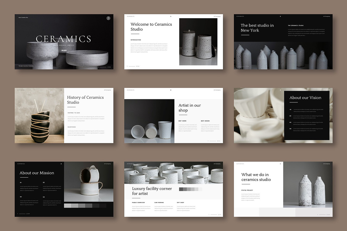 Ceramics – Business Google Slide, a Presentation Template by Dens Creative Studio (Photo 2 of 6)