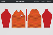 Soccer Jersey Sublimation Template, a Pattern Graphic by GAZINEOGRAPHIC (Thumbnail 3 of 6)
