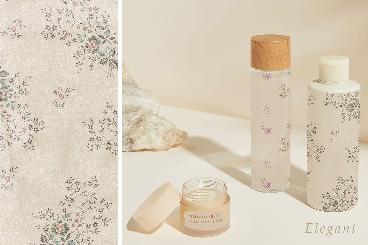 Watercolor Shapes Floral Art, a Texture Graphic by sibel dayı (Photo 3 of 10)
