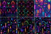 Neonized - Seamless Neon Patterns, a Pattern Graphic by Pixel Perfect Patterns (Thumbnail 12 of 12)