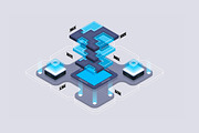Set isometric illustrations for web., a Technology Illustration by Andrew_Derr (Thumbnail 8 of 8)