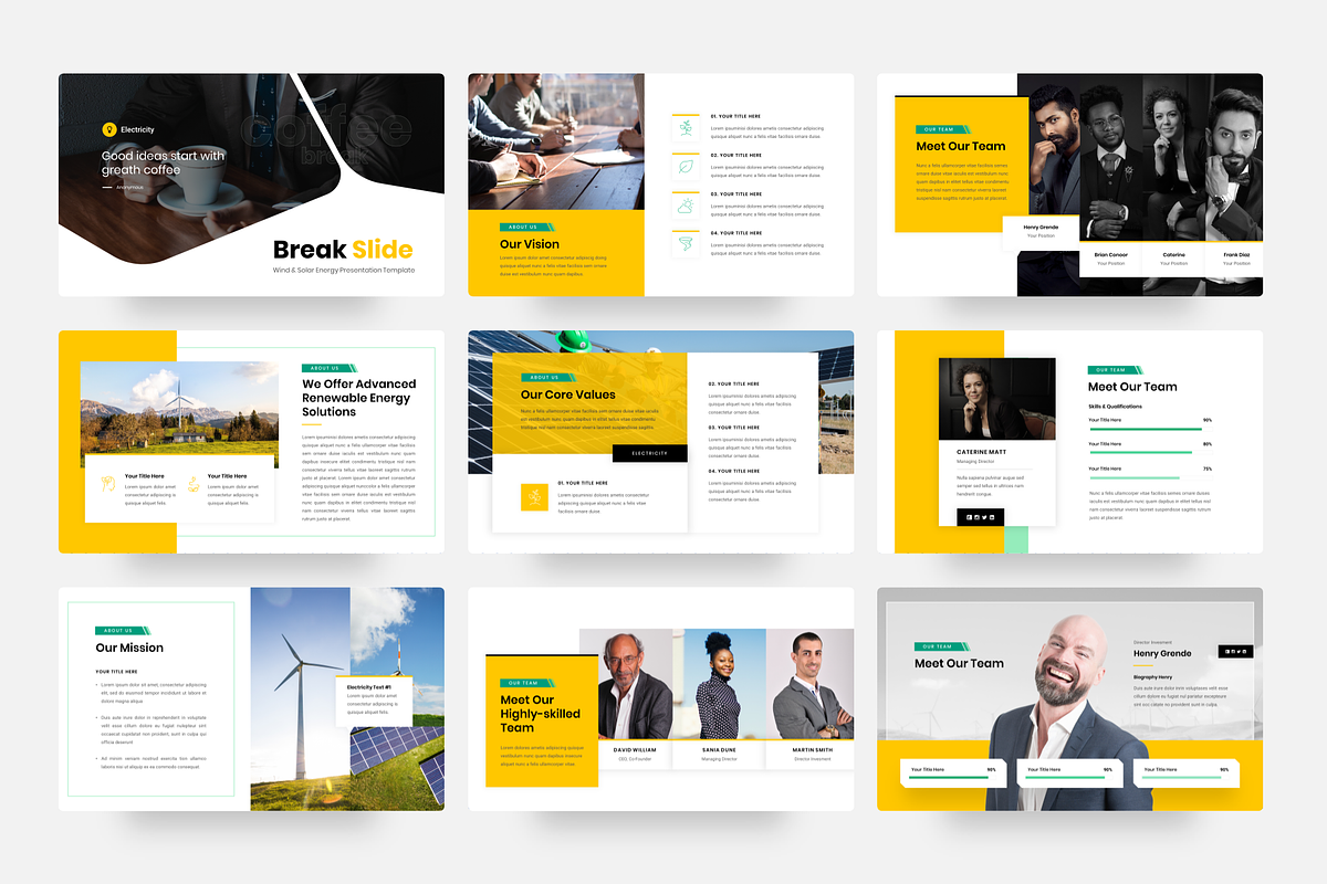 Wind & Solar Energy Google Slides, a Presentation Template by YossyOneStd (Photo 4 of 6)