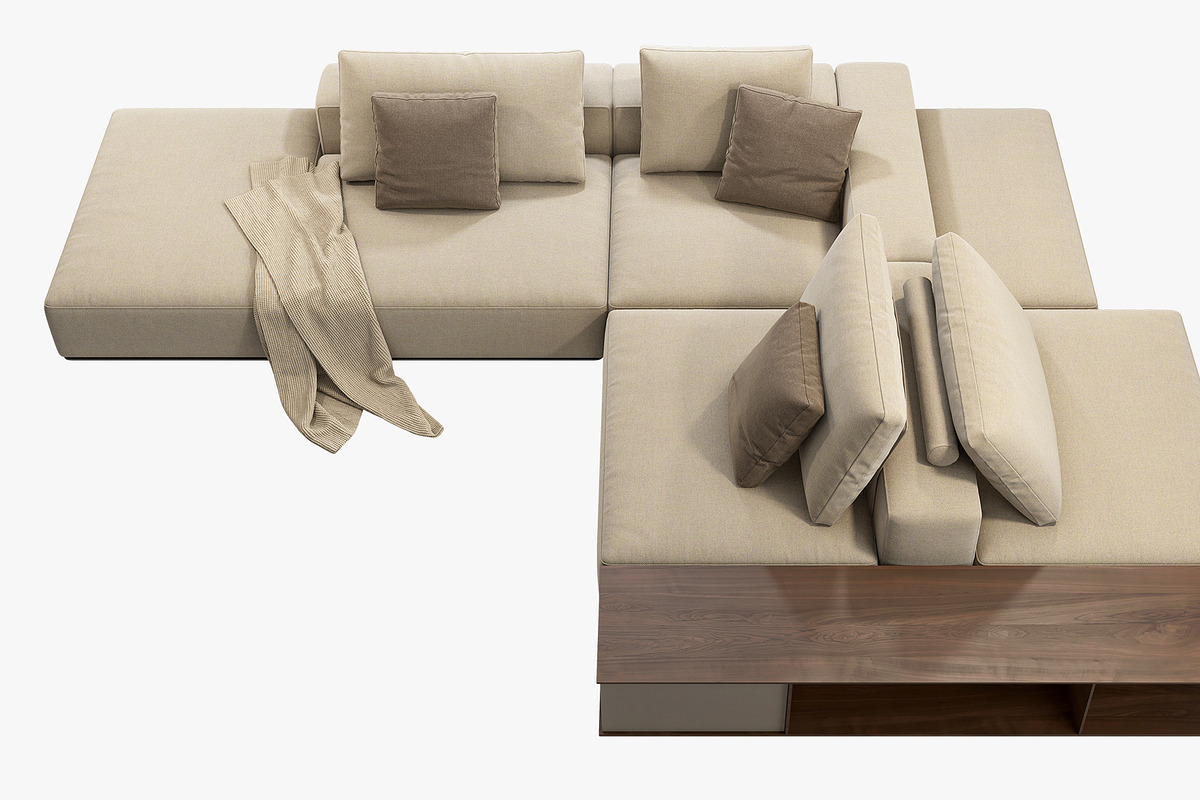 Poliform Westside Sofa set 3, a Furniture 3D Model by 3dmitruk (Photo 7 of 18)