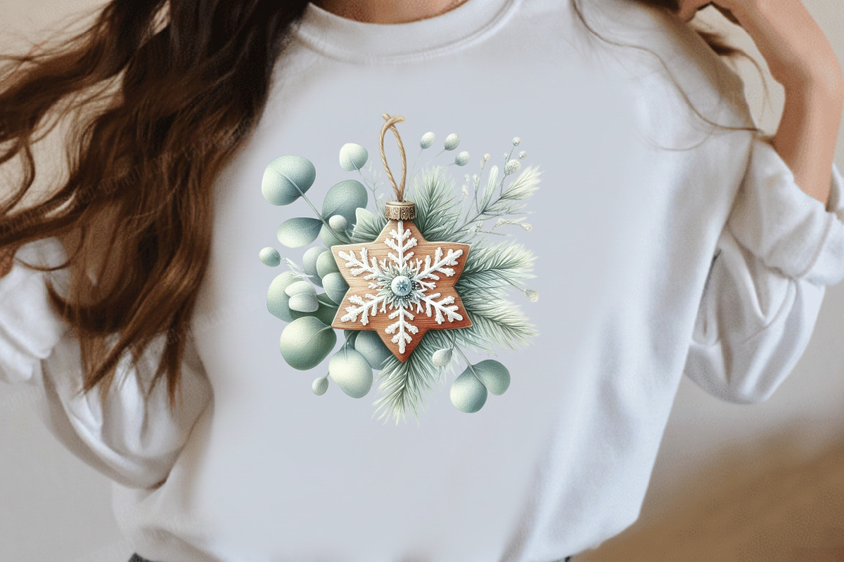 Christmas Wood and Botanicals clipar, an Illustration by Designworld (Photo 2 of 5)
