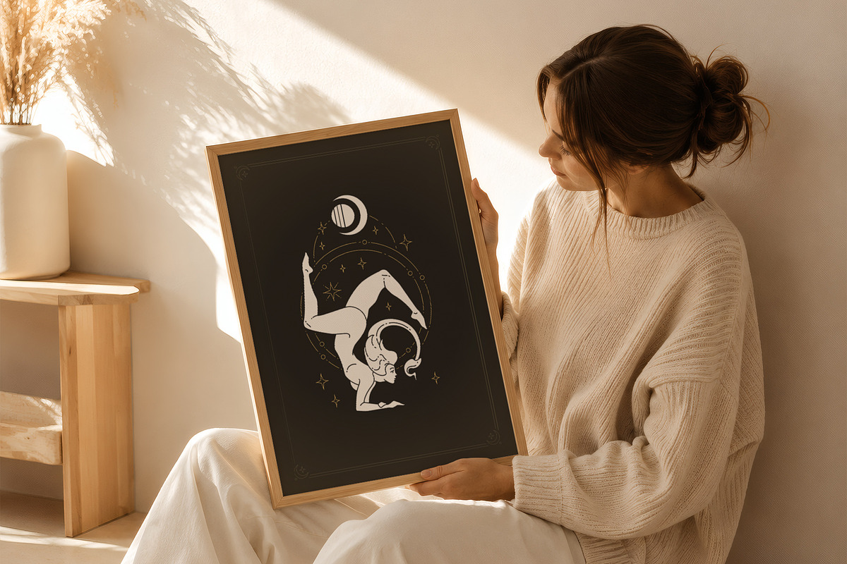 Scorpio Zodiac Wall Art, a Person Illustration by Vasya Kobelev (Photo 3 of 7)