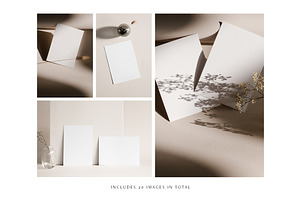 Mila 5x7 Stationery Photo Mockups