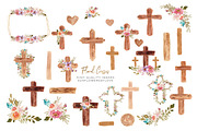 Rustic Wood Cross clipart, an Illustration by Sunflower Day Love (Thumbnail 4 of 5)