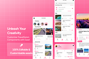 Travel Sista - Travel App UI Kits, an UI Kit Template by Semusim Visual (Thumbnail 7 of 8)