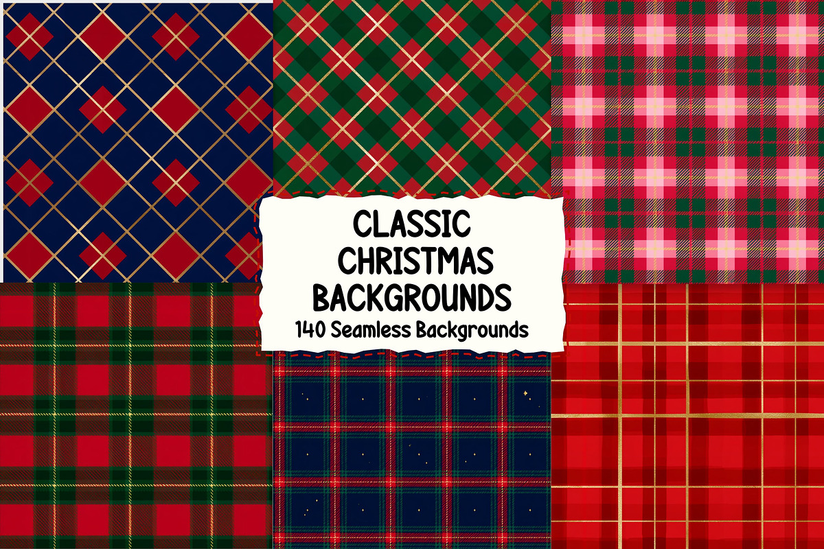 Classic Christmas Background Pattern, a Pattern Graphic by Pattern Whimsy (Photo 1 of 10)