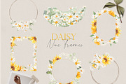 Watercolor flower - Daisy Set, an Illustration by Beigetime (Thumbnail 5 of 10)