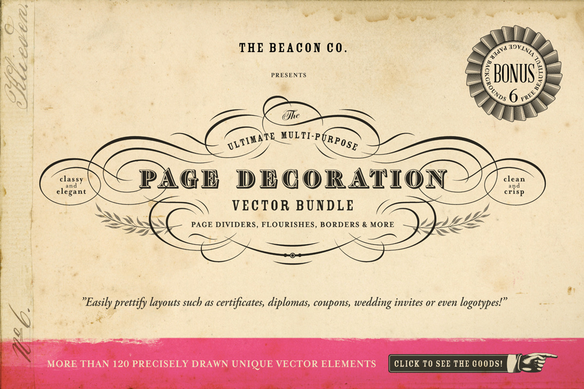 SALE! Page Decoration Bundle, a Decorative Illustration by Anja Kaiser (Photo 1 of 5)