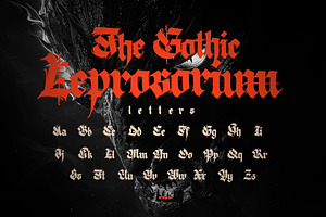 Gothic Vector Letters - 027