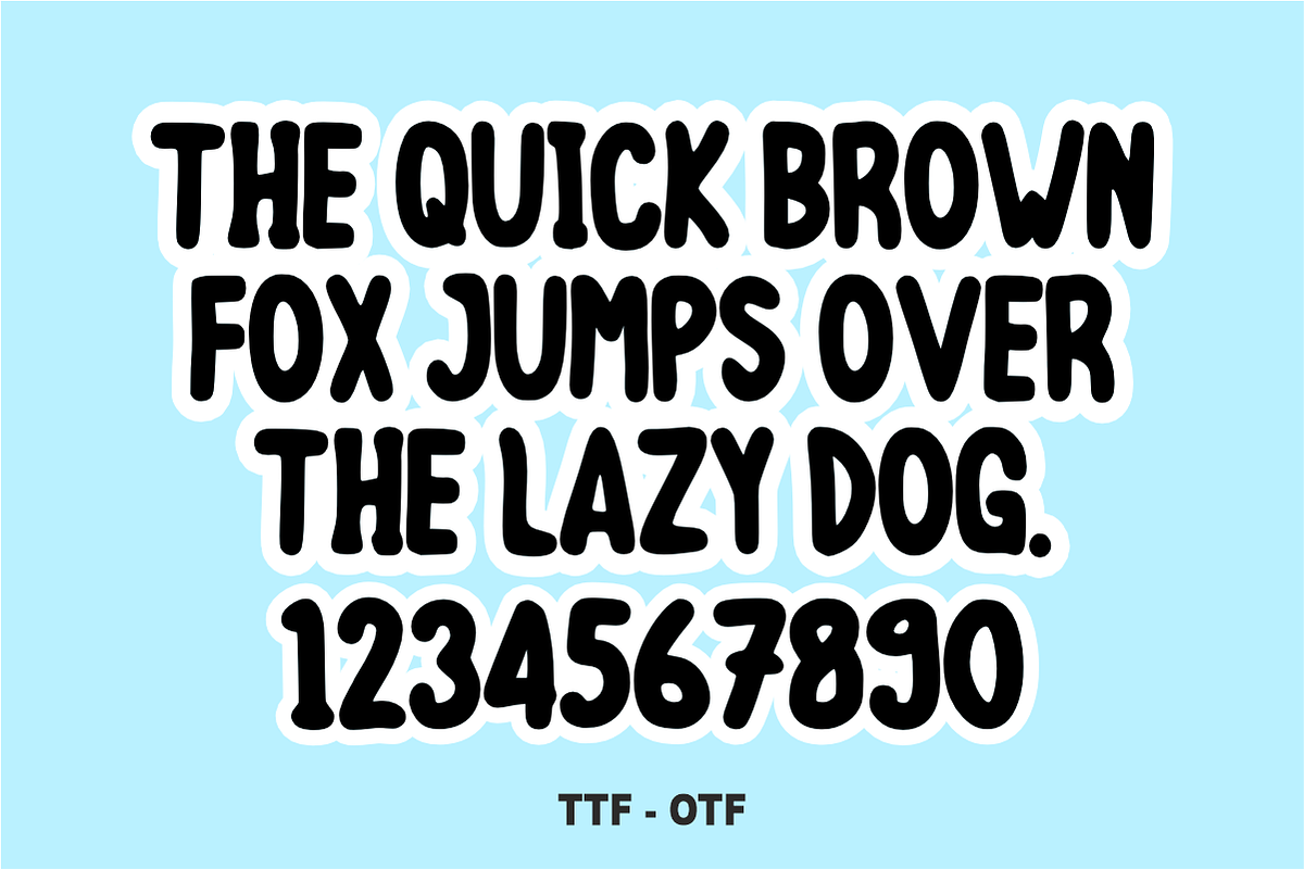 Simple Fancy - Playful Comic Font, a Sans Serif Font by KiddoGlyphs Studio (Photo 3 of 5)
