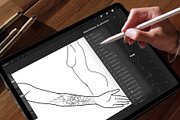 Body Templates Procreate brushes, a Brush Add-On by InkRef (Thumbnail 3 of 5)
