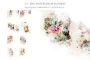 Watercolor Floral Backgrounds, a Background Graphic by sibel dayı (Thumbnail 6 of 8)