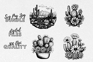 Cactus SVG - Desert Clipart