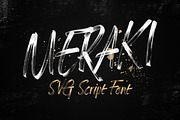 Meraki SVG Script Font, a Script Font by Tom Chalky (Thumbnail 1 of 8)