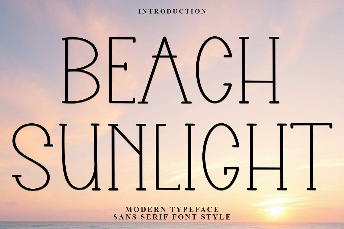Beach Sunlight, a Sans Serif Font by InermediaSTUDIO (Photo 1 of 7)