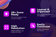 3D space icon pack, a Templates & Theme by Dope Design (Thumbnail 3 of 9)
