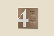 4 Fold Square Brochure Mockup, an Advertising Mockup by Illusiongraphic (Thumbnail 9 of 19)