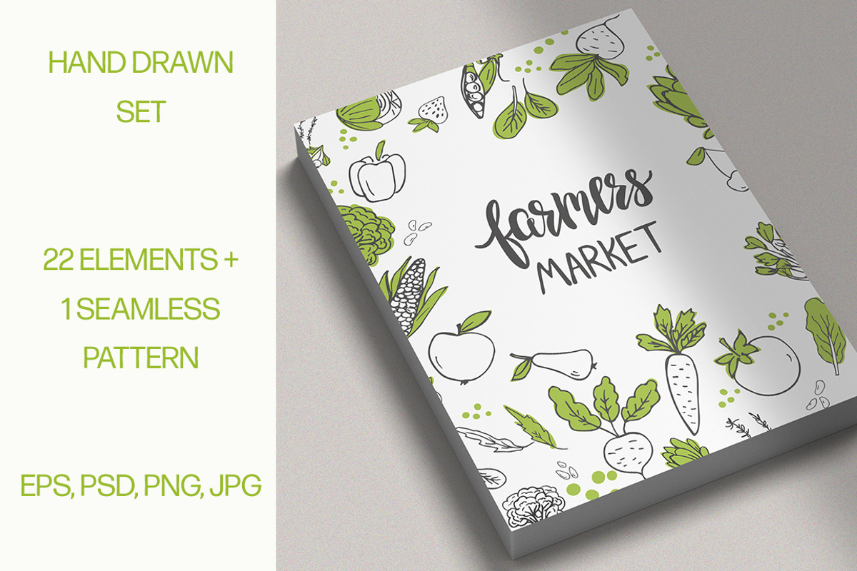 Fruits and vegetables set, a Background Graphic by Imageblend (Photo 1 of 7)