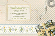 Vintage Spring Floral Patterns, a Pattern Graphic by PATTERNS etc. (Thumbnail 2 of 19)
