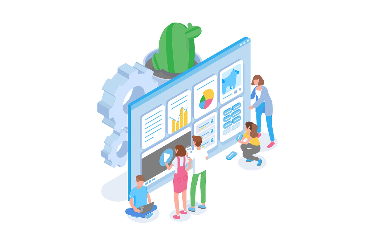 SEO analytics concept, a Work Illustration by Good Studio (Photo 2 of 3)