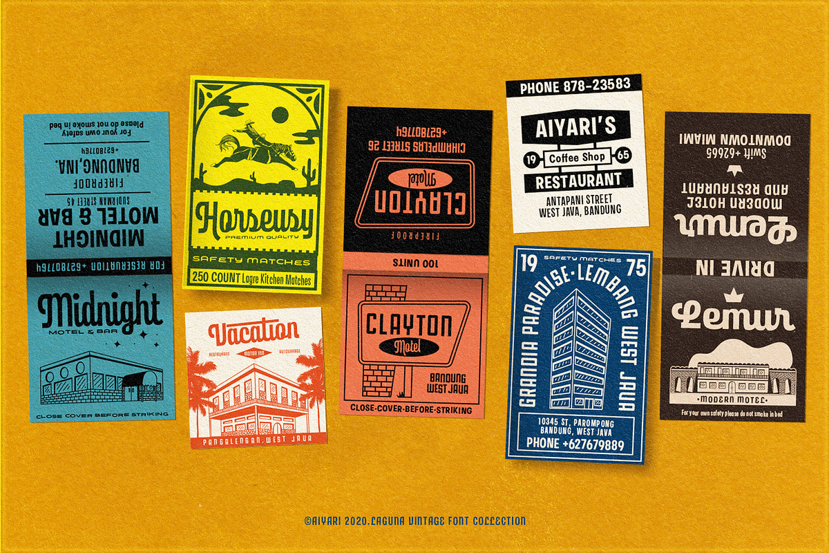 Laguna Vintage Collection, a Sans Serif Font by Aiyari (Photo 11 of 19)