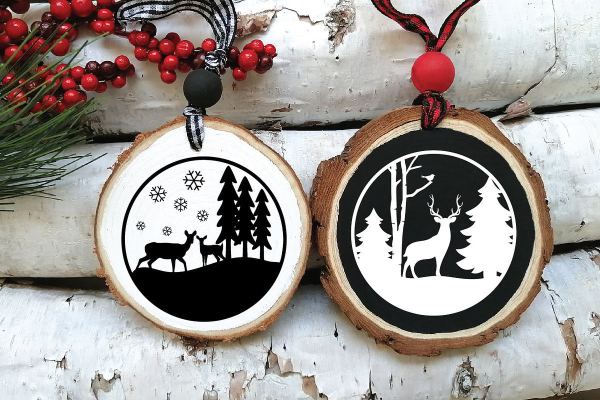 Christmas Ornament SVG File, an Illustration by OldMarket Designs (Photo 3 of 9)
