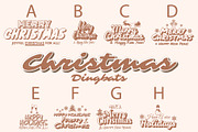 Christmas Dingbats Font, a Symbol Font by Minimalartstudio (Thumbnail 1 of 3)