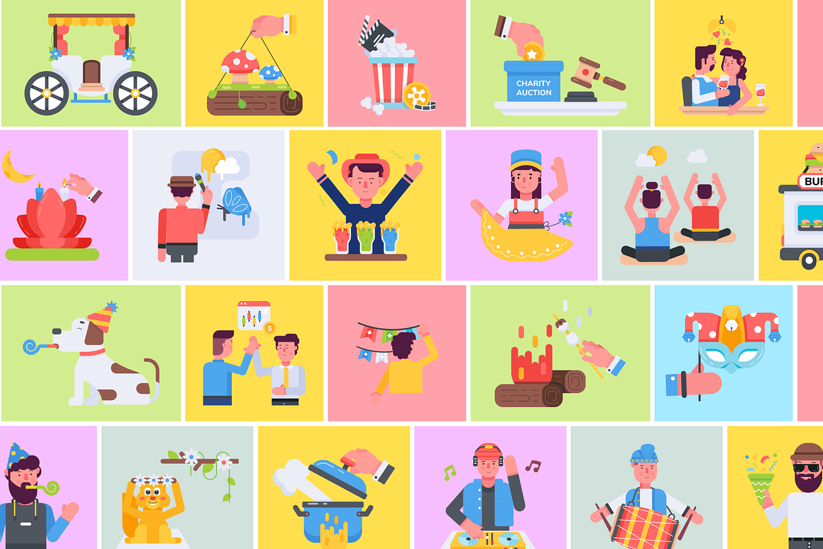 Animated People Celebrating, a Duotone Icon by Prosymbols (Photo 5 of 11)