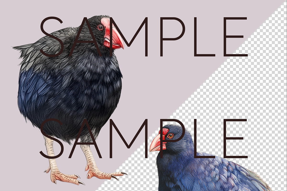 New Zealand Native Bird Clipart, an Animal Illustration by Pawcasso's Portraits (Photo 6 of 9)