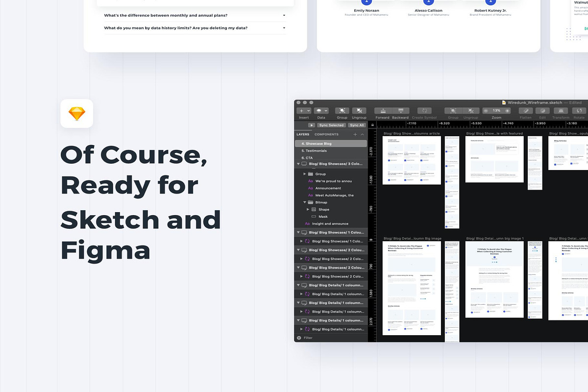 Wiredunk - Landing Page Template, an UI Kit Template by Creative Perspective (Photo 6 of 8)