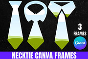 Necktie Canva Frames - Father's Day, a Social Media Template by Pink Gem (Thumbnail 1 of 2)