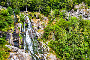 Todtnau waterfall in the black containing germany, waterfall, and landscape, a Nature Photo by Leonid Andronov
