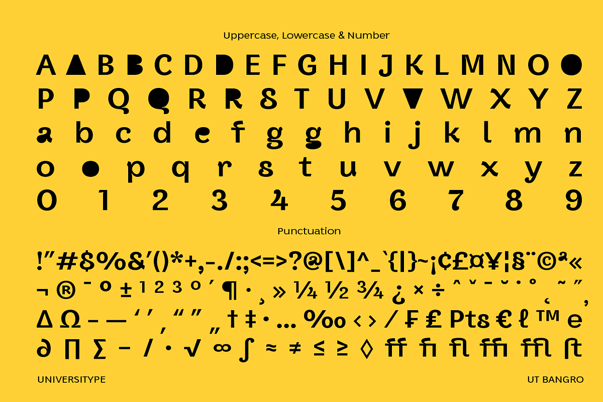 UT Bangro - A Bold Dsiplay Font, a Sans Serif Font by Universitype (Photo 6 of 12)