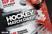 3 Hockey Flyer Bundle Vol 1, a Flyer Template by Tarommir (Thumbnail 6 of 7)