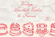 Vintage Lambeth Cakes & Frames, an Object Graphic by PaperJamLab (Thumbnail 1 of 11)