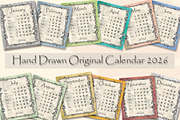 Original Calendar 2026, a Design Template by Arevka (Thumbnail 1 of 2)
