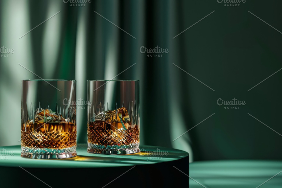 87 whiskey glasses, a Food & Drink Photo by Handmadefont (Photo 75 of 87)