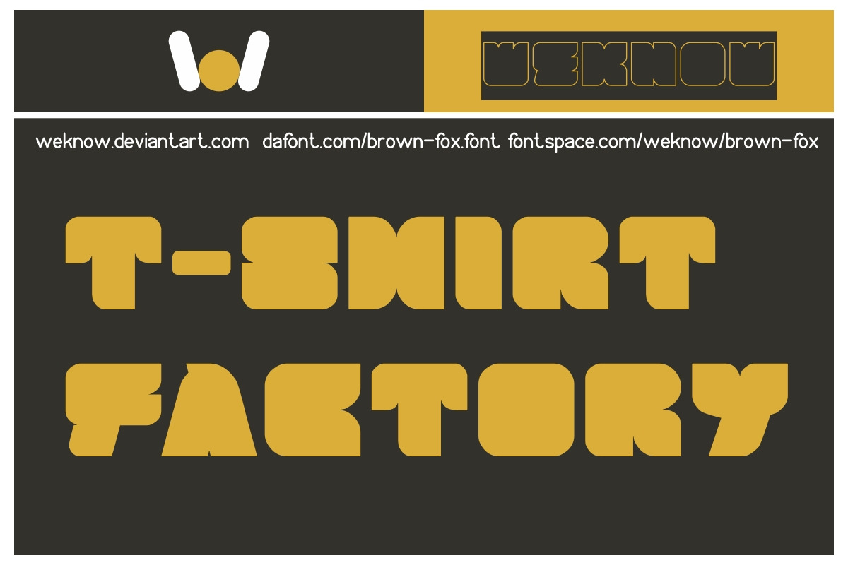 brown fox font preview 6
