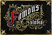 Crowers  luxury Blackletter, a Blackletter Font by dansdesign (Thumbnail 2 of 8)
