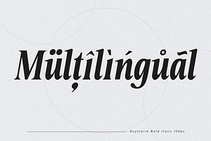 Roystorie Italic Family - 9 Fonts