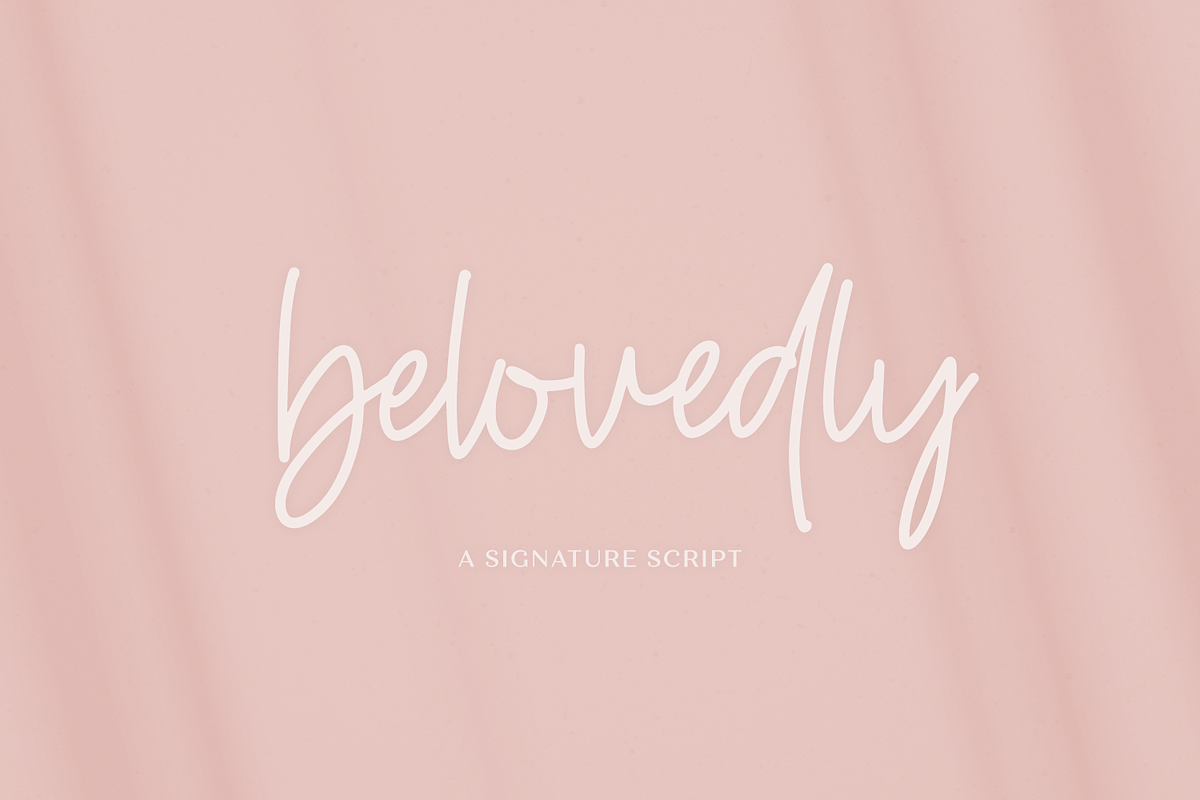 Belovedly Font - Handwriting Font, a Script Font by Beck McCormick (Photo 11 of 11)