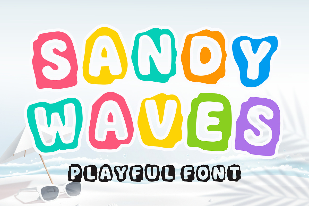 Sandy Waves – Playful Kids, a Script Font by Limited.studio (Photo 1 of 7)