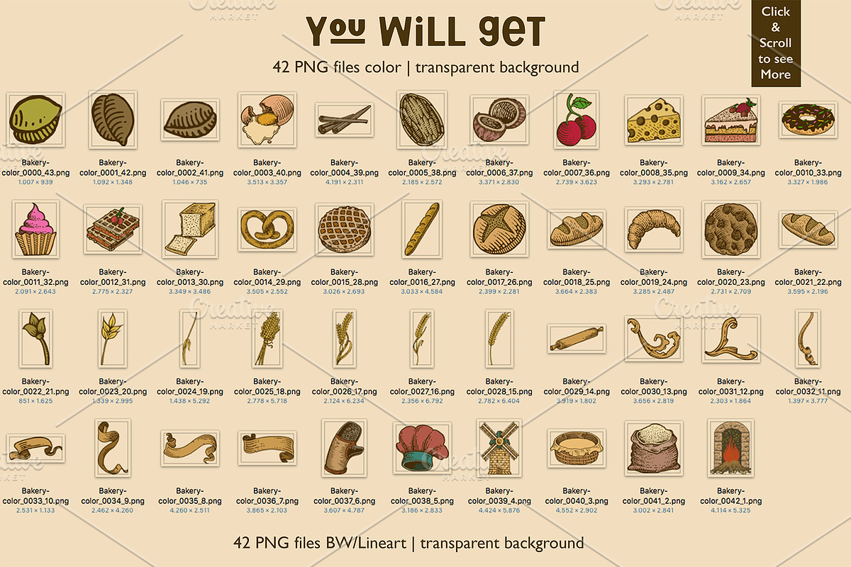 Bakery illustration kit, an Illustration by Soir Creative (Photo 8 of 8)