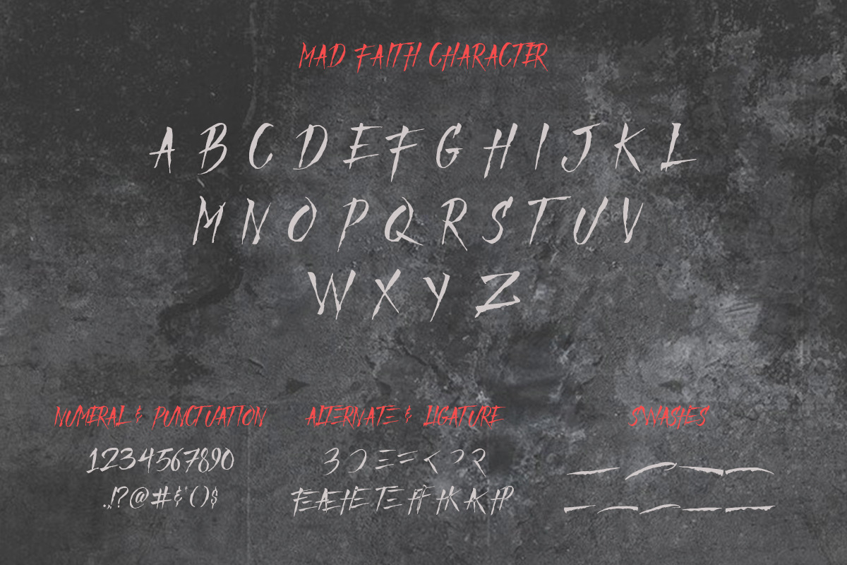 Mad Faith - Brush Font, a Font by Youthlabs Studio (Photo 13 of 14)