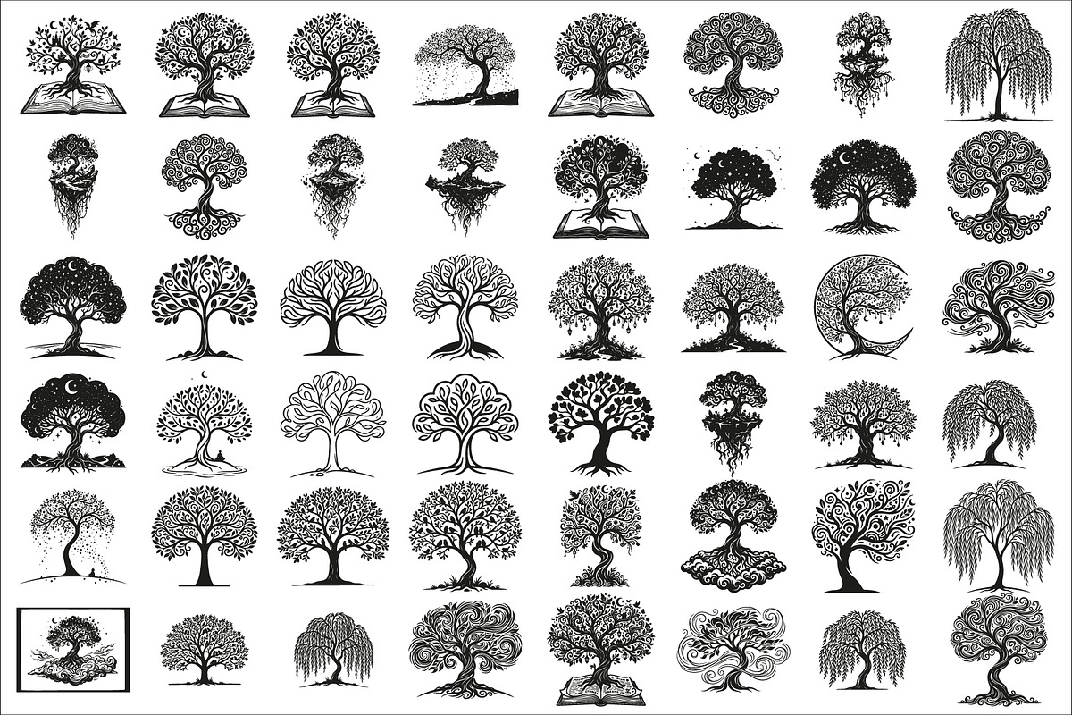 Elegant dream tree silhouette design, a Healthcare Illustration by Amazin_art (Photo 1 of 49)