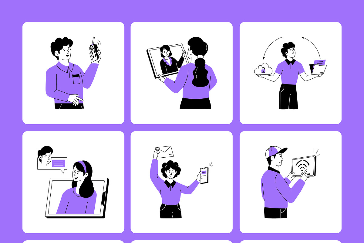 Networking and Communication, a Technology Illustration by Vectors Market (Photo 8 of 9)