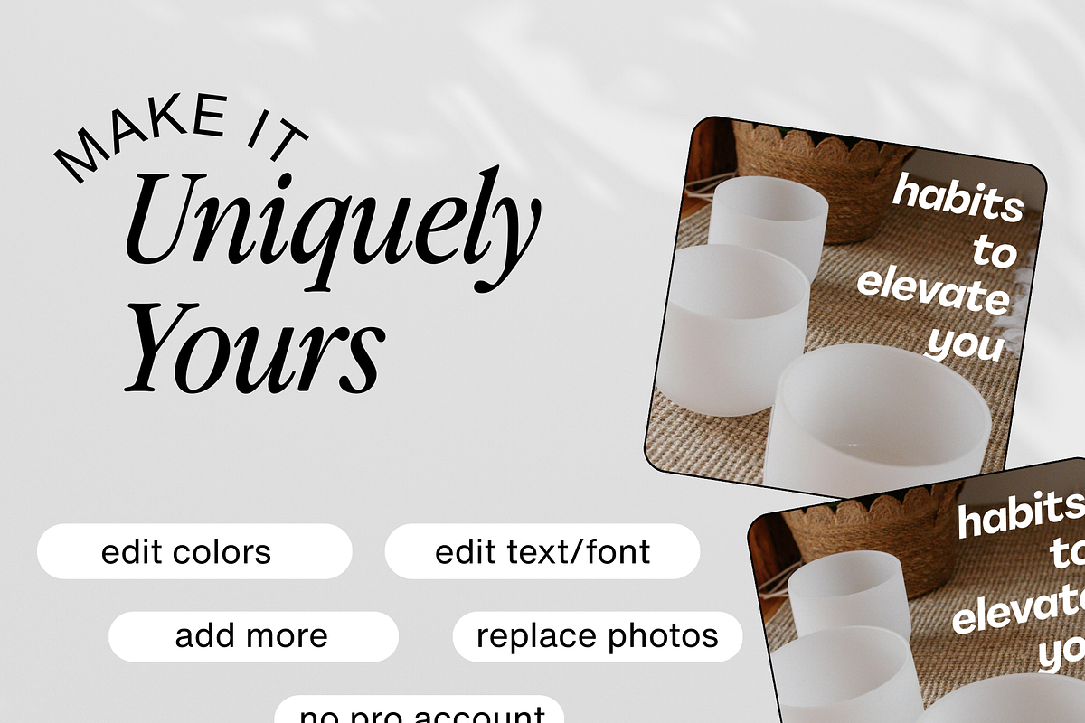 Wellness Instagram Template Bundle, a Templates & Theme by Gentle Glow Club (Photo 4 of 5)